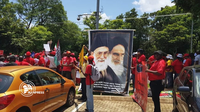 ایران برس: مظاهرة معادية لأميركا احتجاجا على إغتيال الفريق سليماني