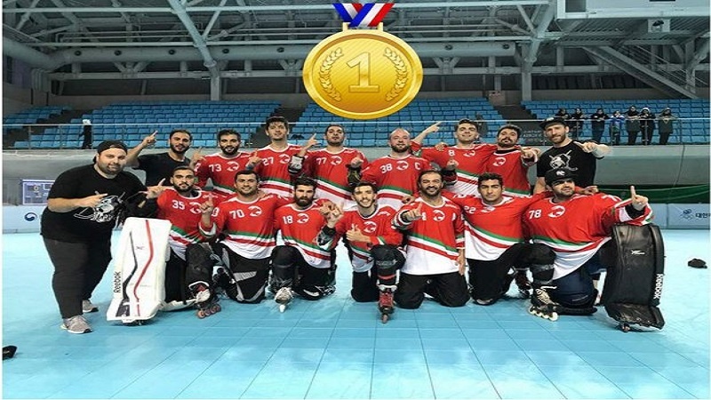 Iranpress: Iranian men roller hockey team crowned Asia champions