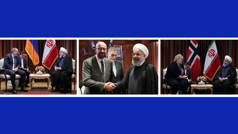 Iranpress: Rouhani discusses bilateral affairs with Belgian, Armenian and Norwegian leaders