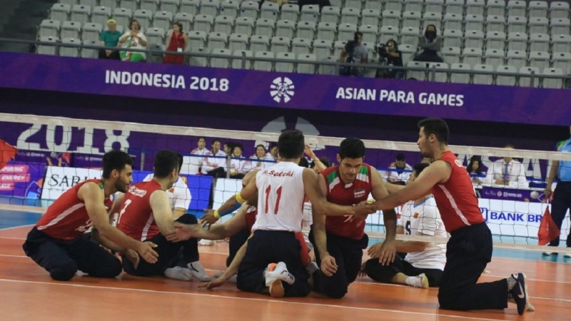 Iranpress: Photos: Iran sitting volleyball team claims gold medal in Asian Para Games