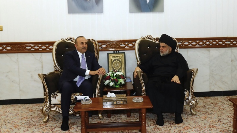 Iranpress: Muqtada al-Sadr, Turkish FM discuss bilateral ties