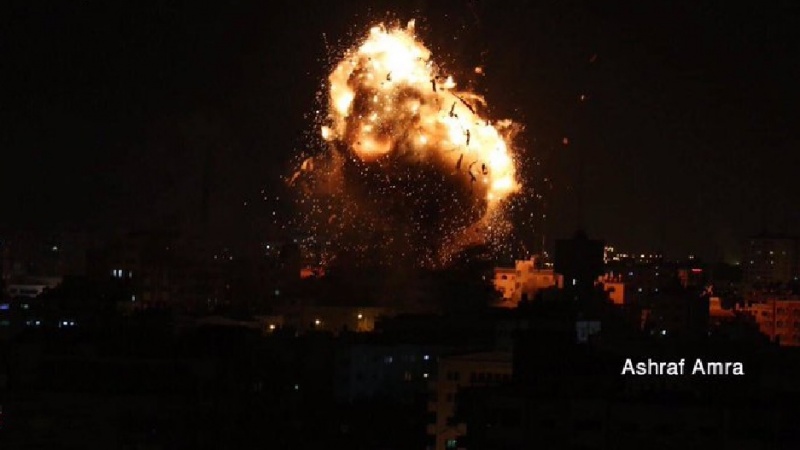 Iranpress: Israel bombs Palestinian TV station in Gaza amid massive aerial assault
