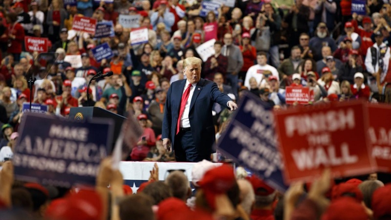 Iranpress: Protesters interrupt Trump rally in Indiana