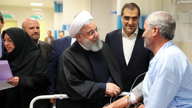 Iranpress: Rouhani opens Imam Khomeini hospital in Khoy