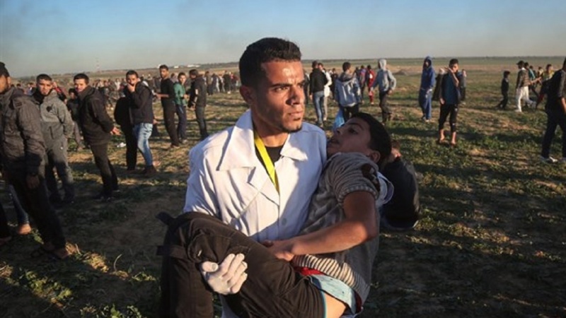Iranpress: 60 Palestinians injured in Gaza protests by Israeli forces