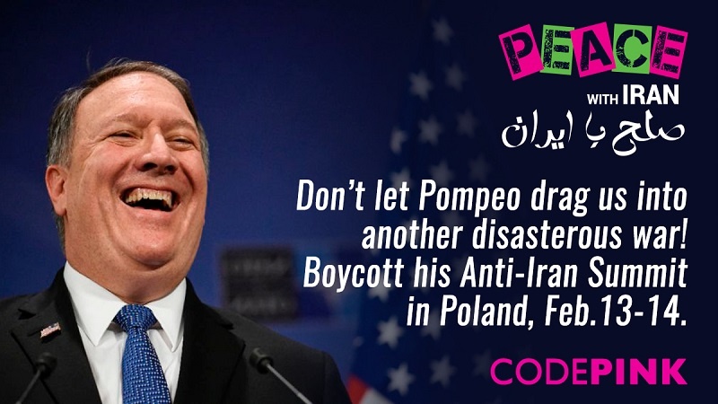 Iranpress: Thousands of activists urge Europe to boycott US anti-Iran summit in Poland