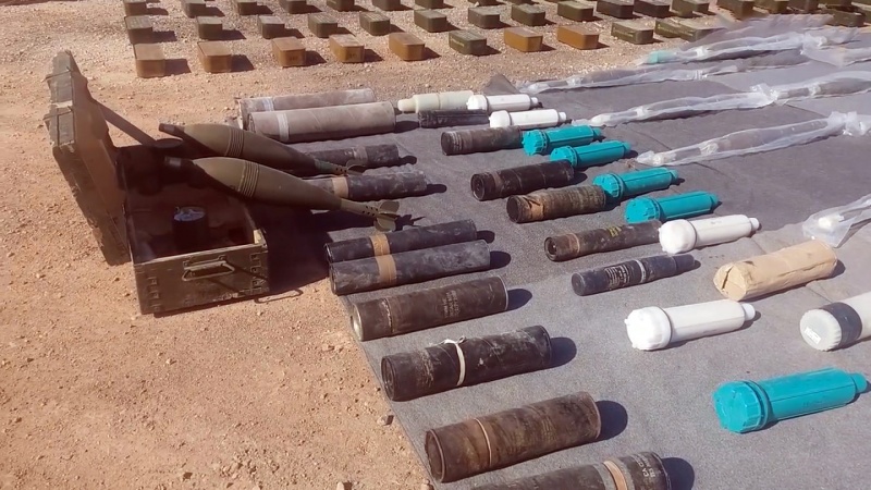 Iranpress: Syrian army seizes large cache of terrorist weapons in Damascus