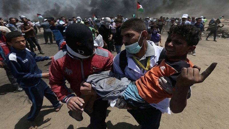 Iranpress: UNICEF: 40 Palestinian kids killed in year of Gaza border protest