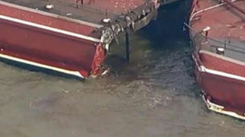 Iranpress: Tanker collision, gasoline spill closes portion of Houston Ship Channel