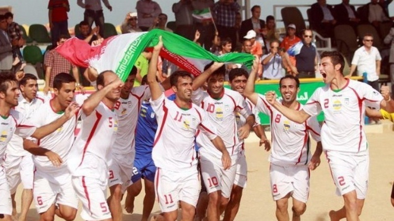 Iranpress: Iran beach soccer 1st in Asia, 2nd in world