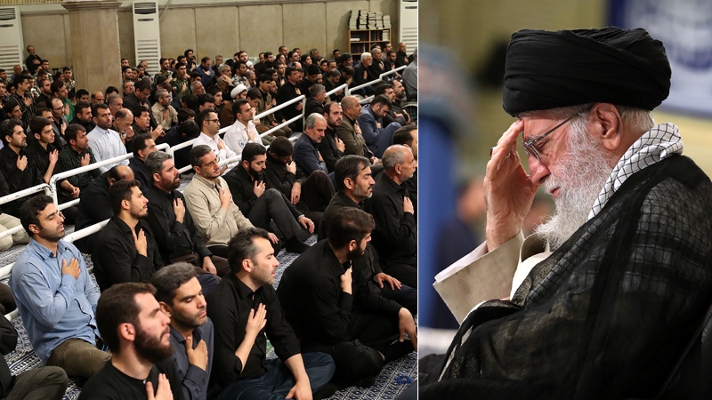 Iranpress: Leader attends mourning ceremony for Commander of the Faithful, Imam Ali (PBUH)