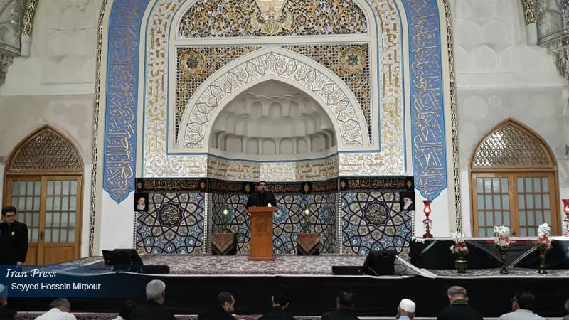 Iranpress: Photo: Mourning ceremony for Imam Jafar Sadiq (AS) at Imam Reza Holy Shrine