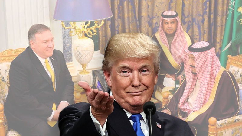 Iranpress: Pompeo meets Saudi rulers immediately after Trump insulted Riyadh