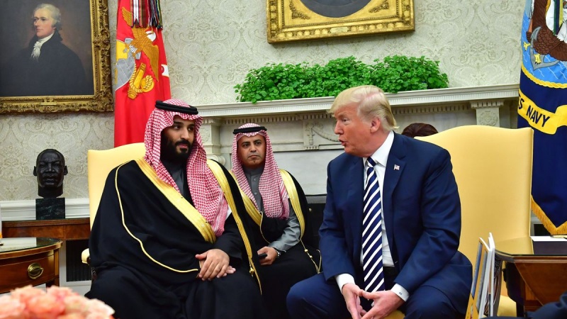 Iranpress: Saudis are good ally, Take their money: Trump