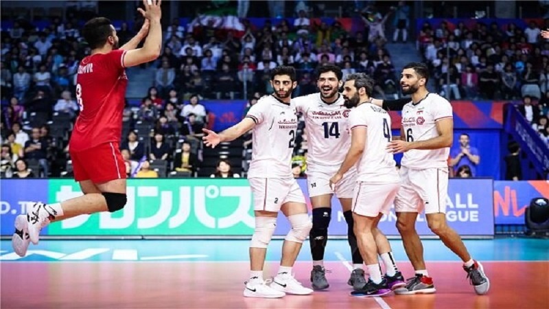 Iranpress: Iran defeats Argentina 3-1 at 2019 VNL 2th week 