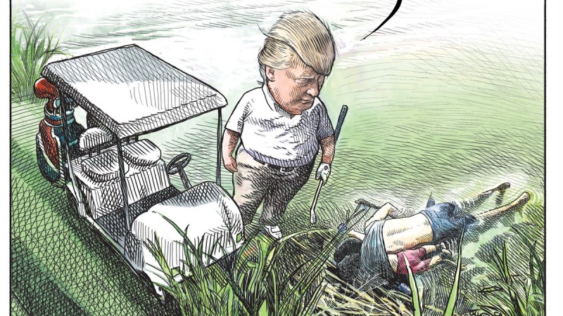 Iranpress: Canadian cartoonist loses job after illustration of Trump went viral