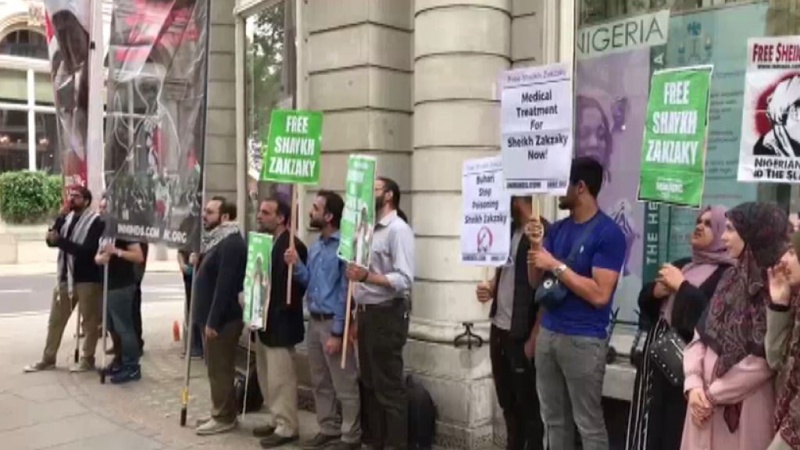 Iranpress: Crowd turns out in London to demand Zakzaki