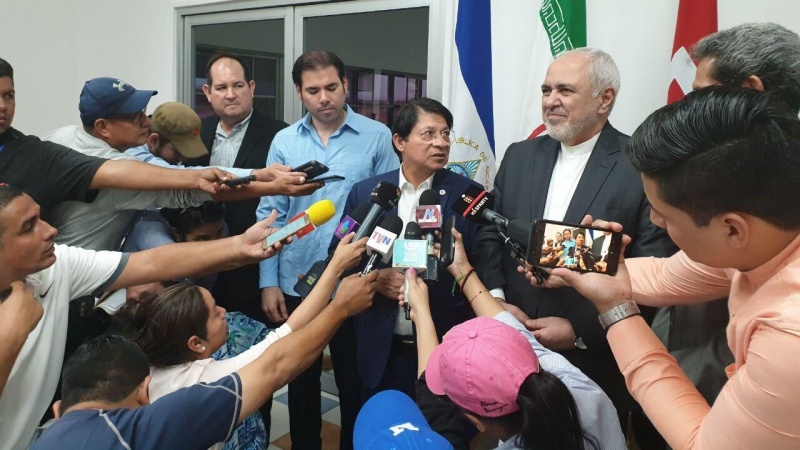 Iranpress: Zarif arrives in Nicaragua