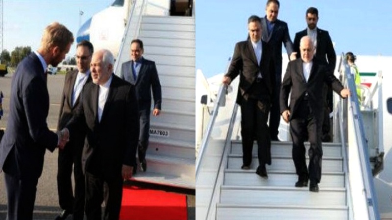Iranpress: Iran ّFM arrives Oslo to confer with Norwegian officials