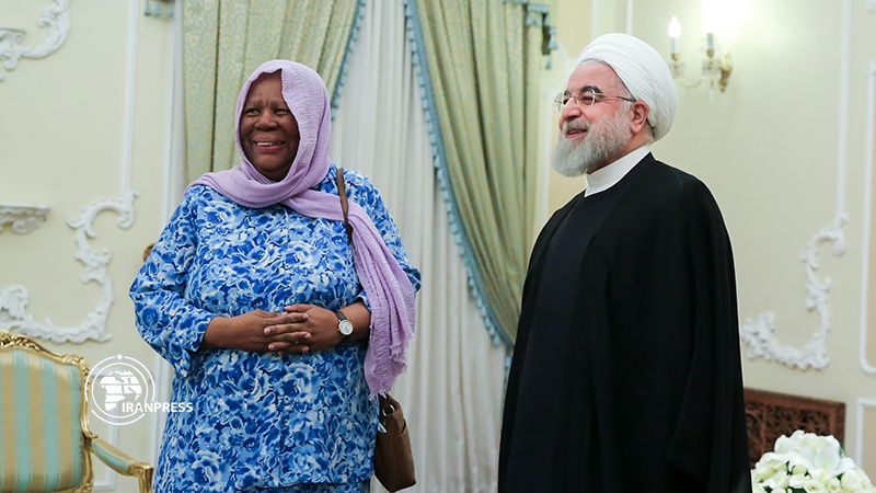 Iranpress: Rouhani stresses on cementing ties with S. Africa