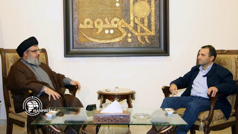 Iranpress: Nasrallah, Basil review Lebanon