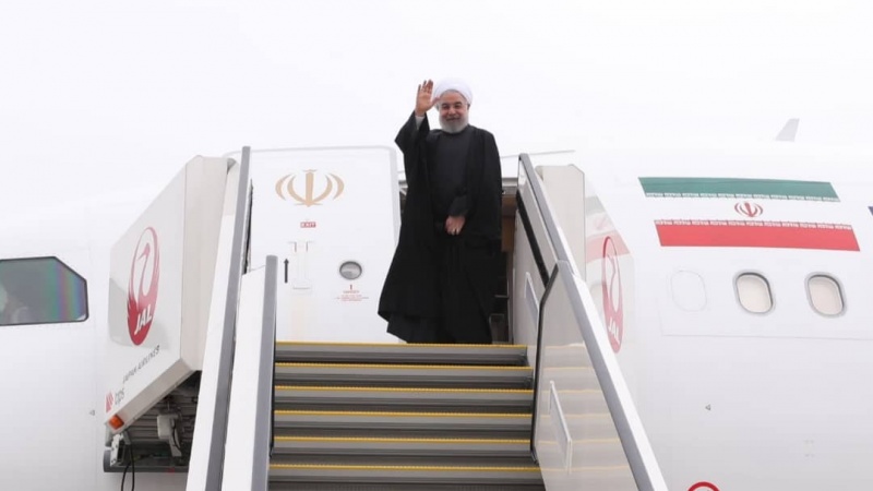 Iranpress: President Rouhani leaves Tokyo for Tehran