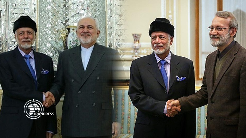 Iranpress: Omani FM meets Iranian officials, Zarif and Larijani