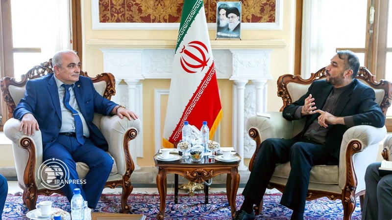 Iranpress: Amirabdollahian hold talks with Russian envoy in Tehran