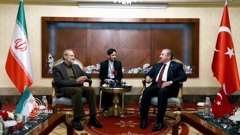 Iranpress: Iran, Turkey Parliament Speakers meet in Antalya