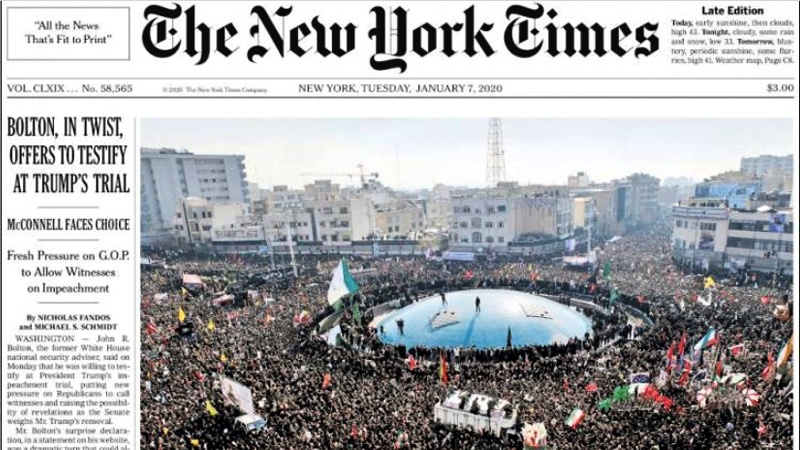 Iranpress: World Newspapers: US adds troops as Iran vows revenge 