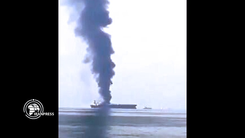 Iranpress: Oil tanker catches fire off Sharjah coast: Report