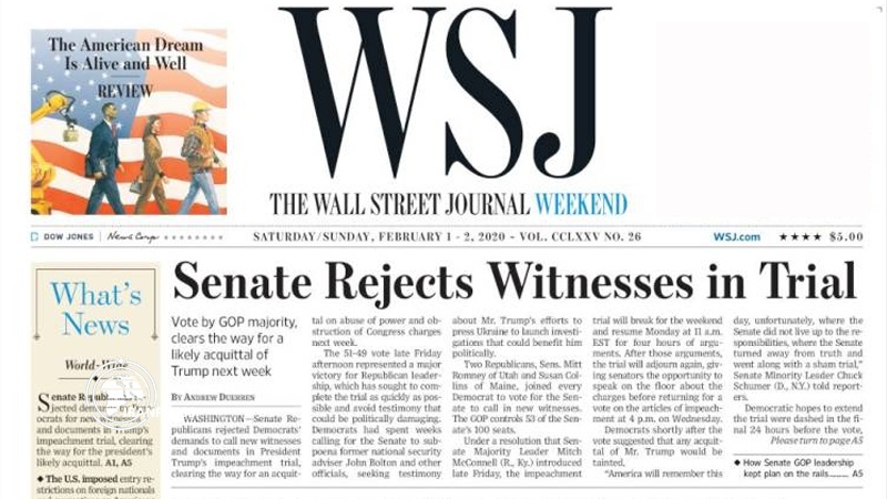 Iranpress: World Newspapers: Senate rejects witnesses in trial