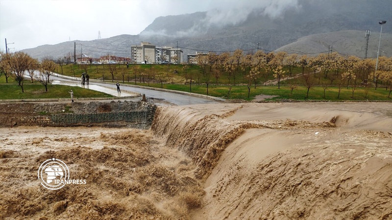 Iranpress: Heavy rainfall causes flooding in western and central Iran 