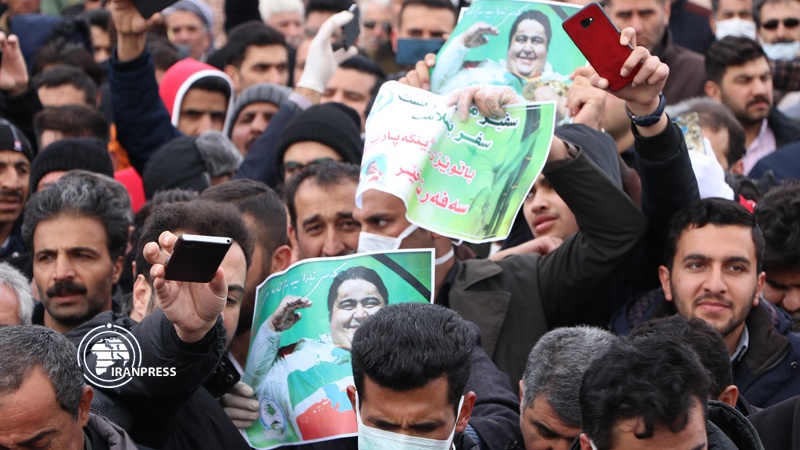 Iranpress: Photo: Funeral procession of world’s strongest Paralympian
