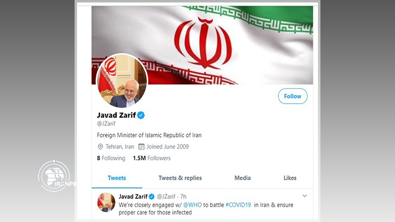 Iranpress: FM Zarif calls for global & regional coop to fight COVID-19