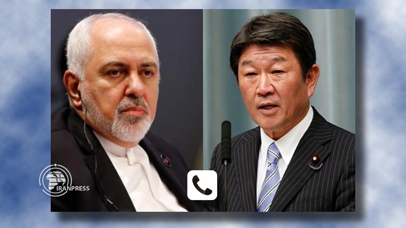 Iranpress: Iran, Japan FMs discuss COVID-19, US sanctions