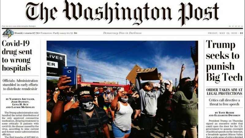 Iranpress: World Newspapers: Protests target police precinct over Minneapolis death