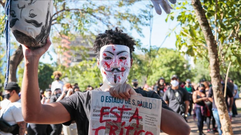 Iranpress: Anti-racism protesters pour onto Brazilian streets