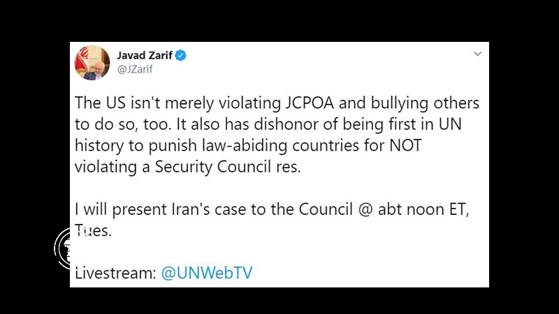 Iranpress: Zarif: US punishes law-abiding countries