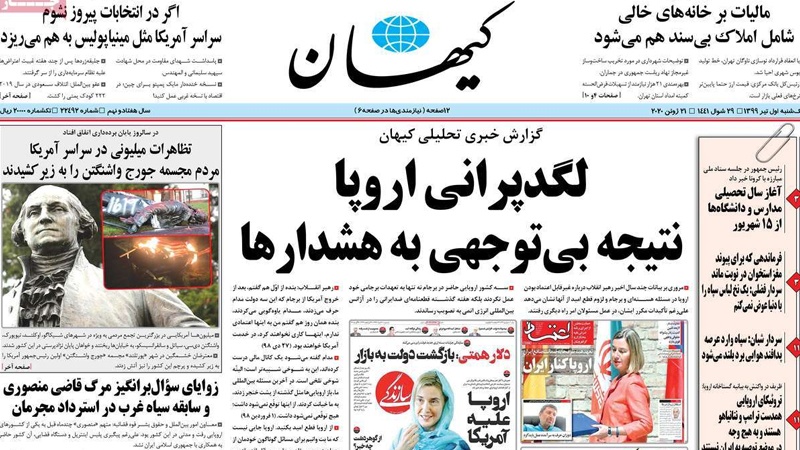 Iranpress: Iran Newspapers: Confederate and Slavery era statues toppled one after the other as protest continue in the US