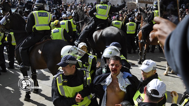 Iranpress: Over 100 arrested after violent disorder at far-right linked UK protest