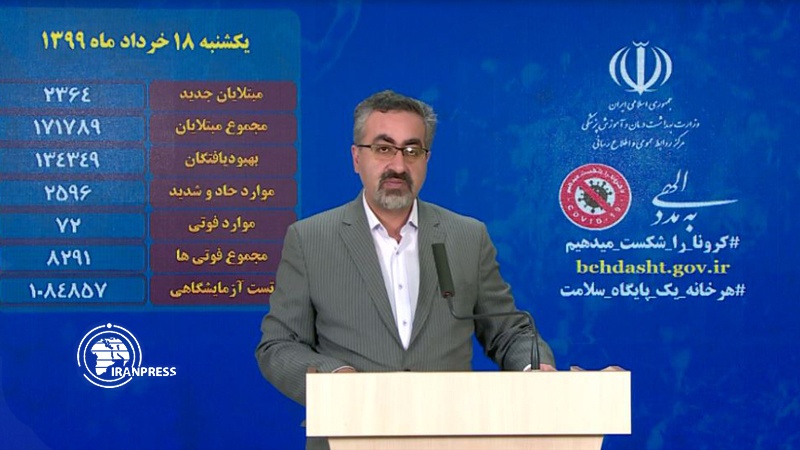 Iranpress: COVID-19 recovered number closes to 135,000 : Health Min Spox