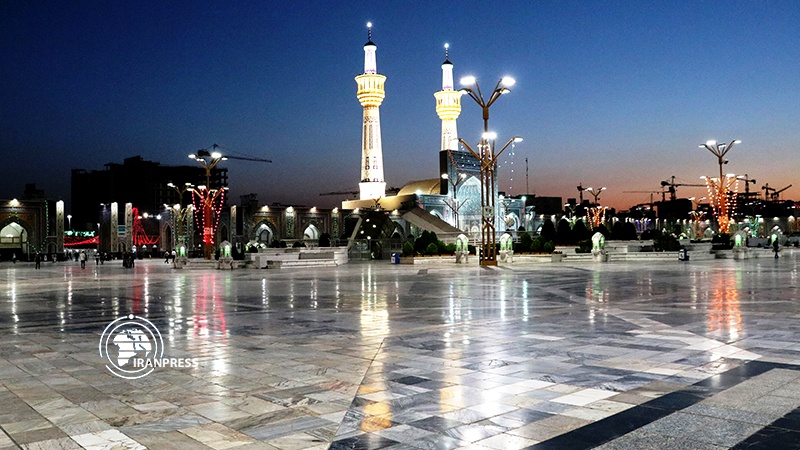 Iranpress: Holy shrine of Imam Reza (PBUH) lit for his auspicious birthday anniversary 