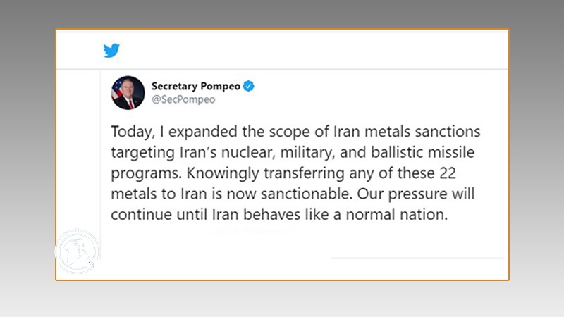 Iranpress: US expands scope of Iran metals sanctions