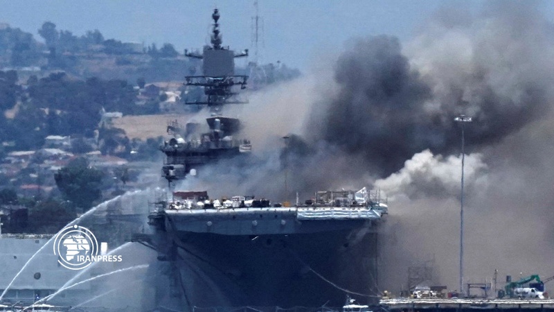 Iranpress: 57 injured at US Navy ship fire incident