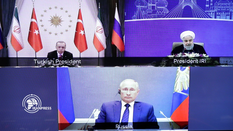 Iranpress: Iran, Russia, Turkey summit on Syria kicks off in Tehran 