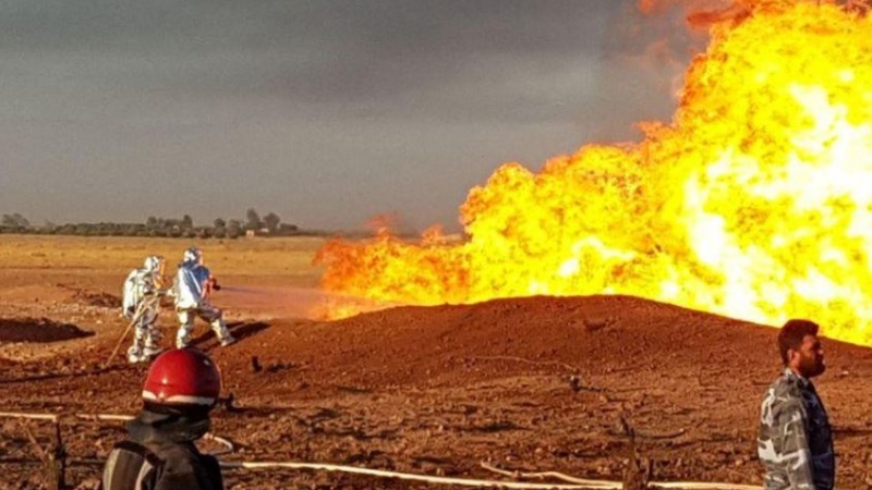 Iranpress: Gas pipeline blast, terrorist attack: Syrian minister