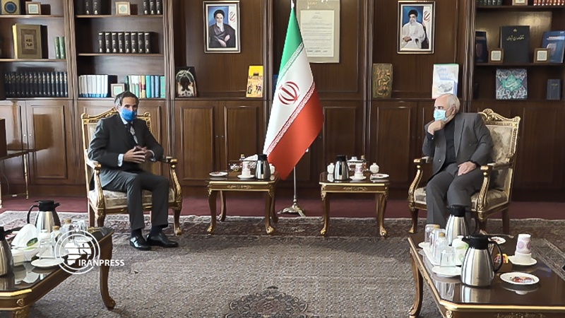 Iranpress: Zarif receives IAEA DG in Tehran