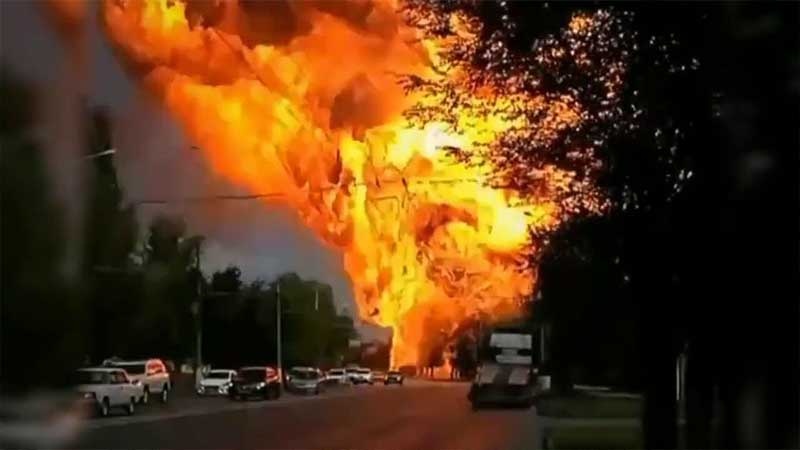 Iranpress: Huge blast rips through gas station in Volgograd, injuring at least 13
