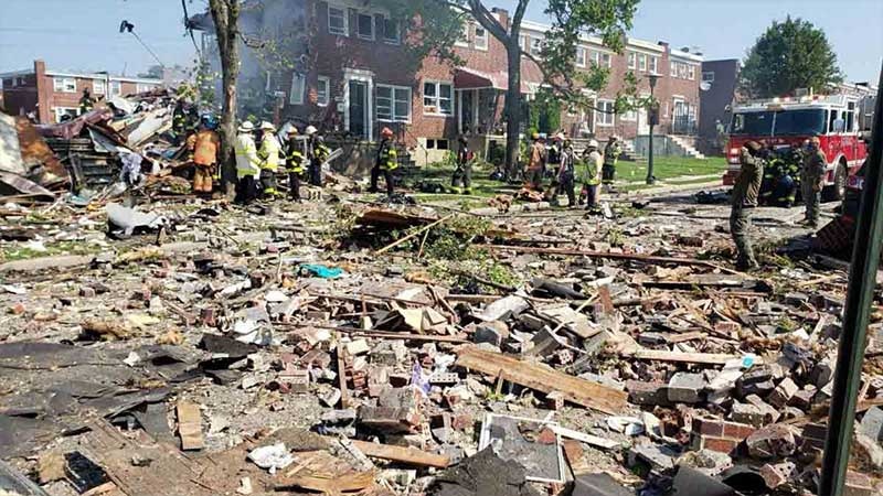 Iranpress: Major explosion rocks Baltimore, destroying houses